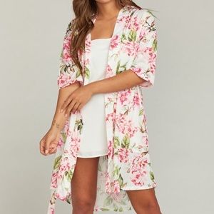 SHOW ME YOUR MUMU Pink Floral Cardigan
